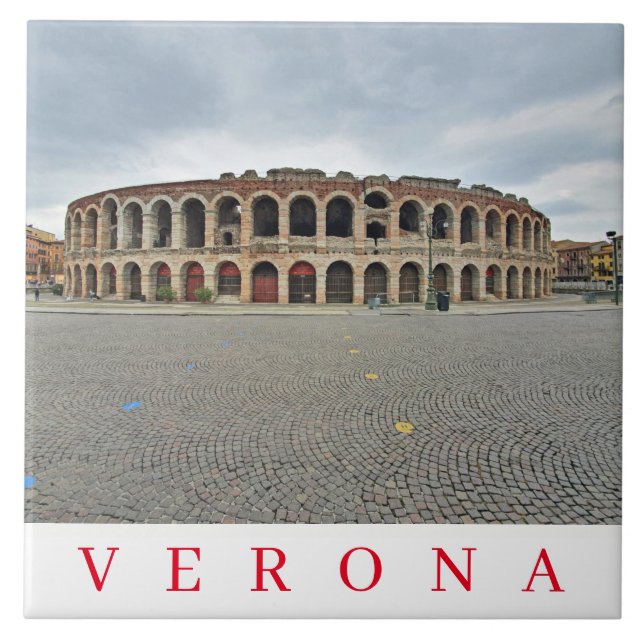 Verona Arena view ceramic tile (Front)