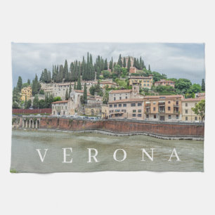 Verona Castel San Pietro tea towel