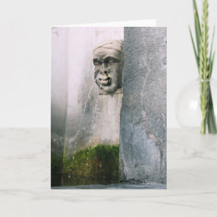 Verona Fountain - Blank Inside Greeting Card