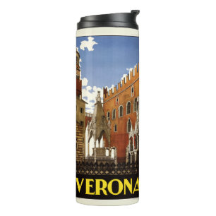 Verona Italy vintage travel tumbler