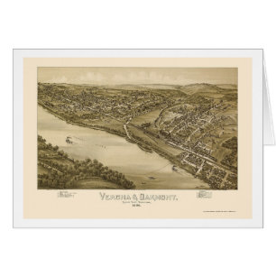 Verona & Oakmont, PA Panoramic Map - 1896
