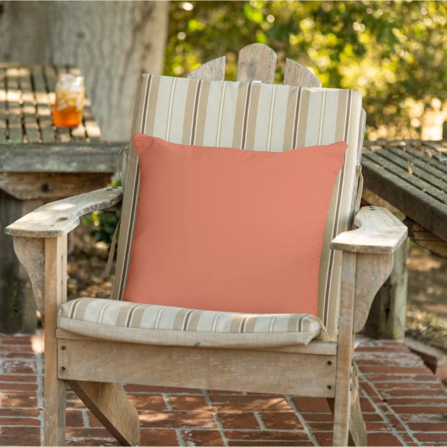 Verona Sunset Orange Solid Colour Cushion (Chair)