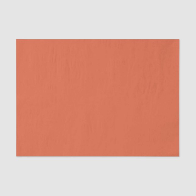 Verona Sunset Orange Solid Colour Tissue Paper (Front)
