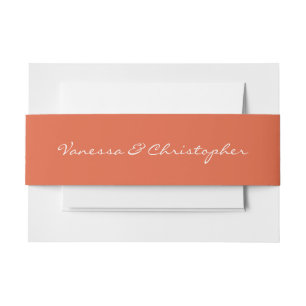 Verona Sunset Wedding Invitation Belly Band