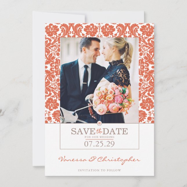 Verona Sunset Wedding Save The Date (Front)