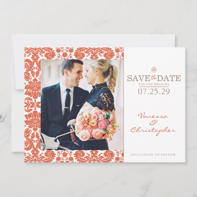 Verona Sunset Wedding Save The Date (Front)