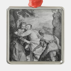 Veronese between Vice and Virtue Metal Tree Decoration