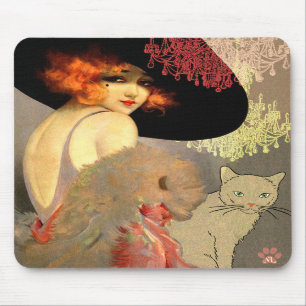 Veronica Cat and Chandelier Mousepad