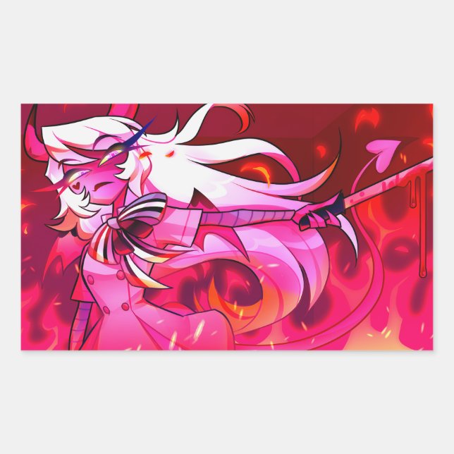 Verosika Halloween Slasher | Helluva Boss |  Rectangular Sticker (Front)