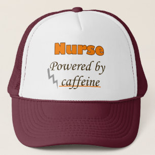 Verpleegkundige Powered by caffeine Trucker Hat