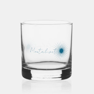 Verre cocktail ou whisky d'une ville vacances whiskey glass