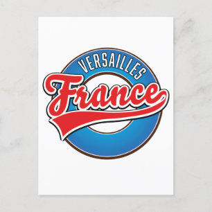 Versailles France logo Invitation Postcard