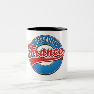 Versailles France logo Two-Tone Coffee Mug