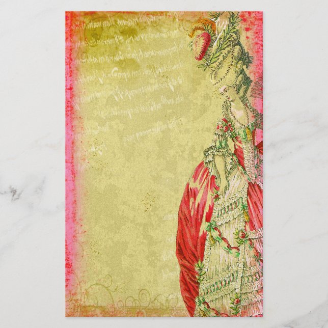 Versailles Marie Antoinette Stationery (Front)
