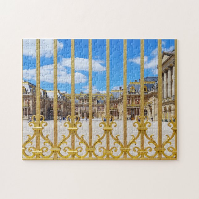 Versailles Palace courtyard through the gate Jigsaw Puzzle (Horizontal)