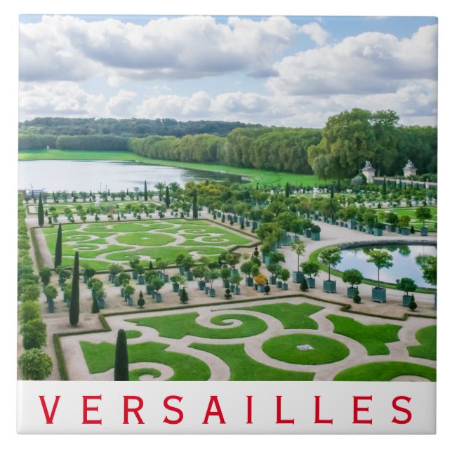 Versailles Palace Gardens ceramic tile (Front)