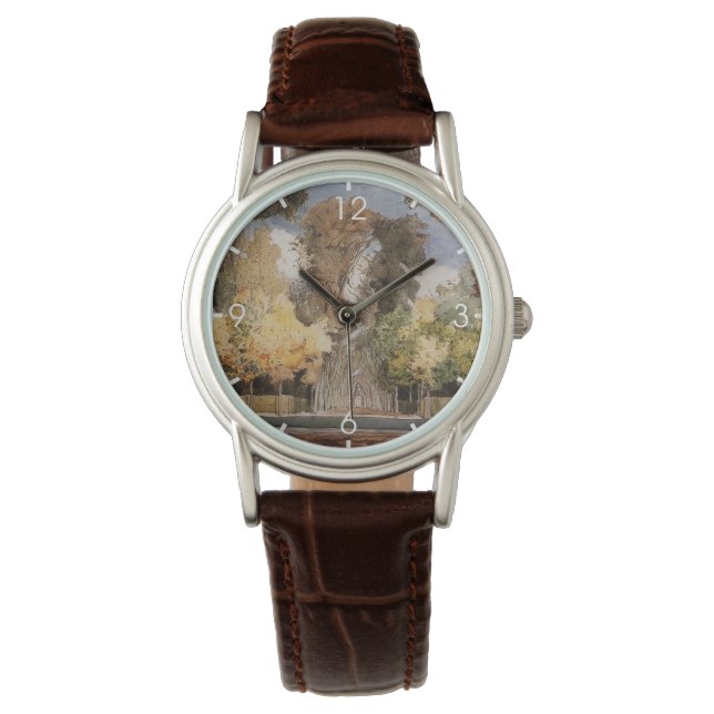 Versailles Park in Autumn (by Konstantin Somov) Watch (Front)