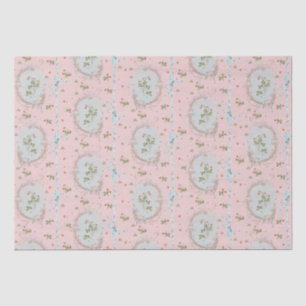 Versailles Strawberrys & Ribbons Pink Tissue Paper