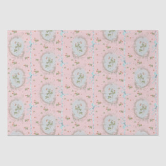 Versailles Strawberrys & Ribbons Pink  Tissue Paper