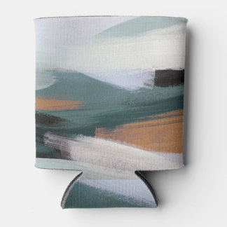 Versatile Abstract Landscape: Artistic Acrylic  Can Cooler