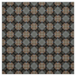 Versatile Grey and Brown Crafting Pattern Fabric