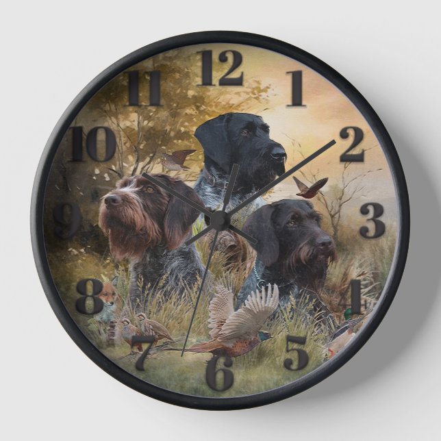 Versatile Hunting Dogs Clock (Front)