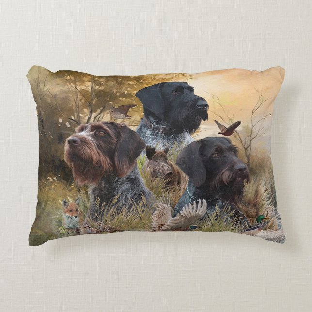 Versatile Hunting Dogs Decorative Cushion (Front)