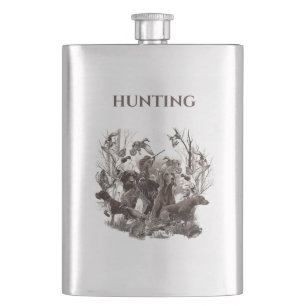 Versatile Hunting Dogs Hip Flask
