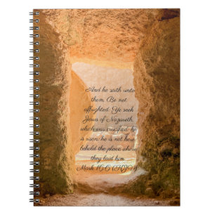 Verse of the Day Resurrection of Jesus Christ Notebook