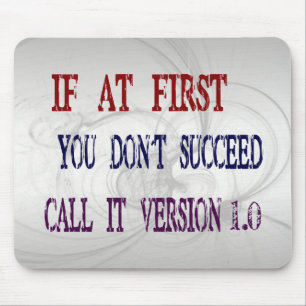 Version 1.0 mouse pad