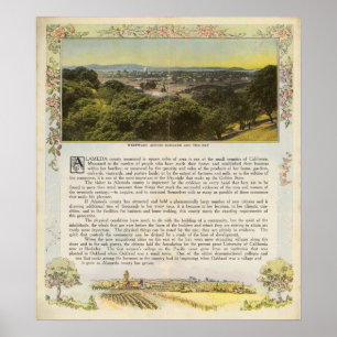 Verso Alameda County, Oakland and the Bay Poster