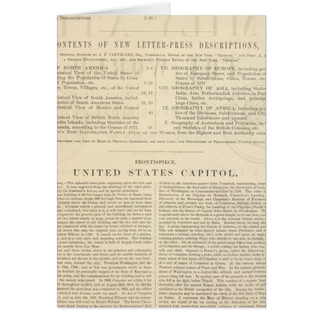 Verso Johnson's New Illustrated Family Atlas (Front)