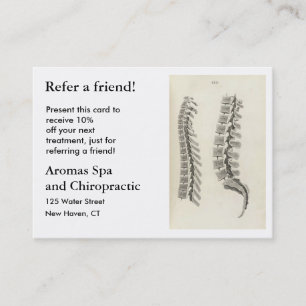 Vertebrae Drawing Referral Card