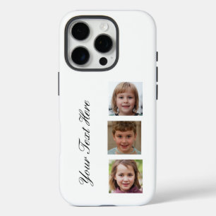 Vertical 3-Photo Custom iPhone 16 Pro Case
