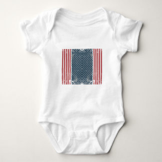 vertical american flag baby bodysuit