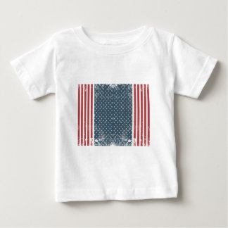 vertical american flag baby T-Shirt