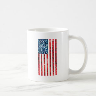 vertical american flag coffee mug
