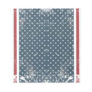 vertical american flag notepad