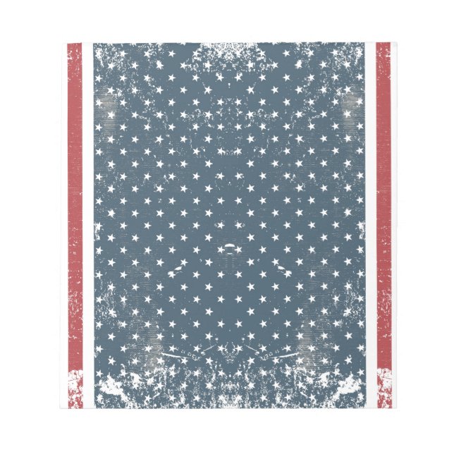 vertical american flag notepad (Front)