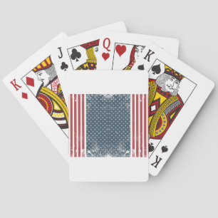 vertical american flag playing cards