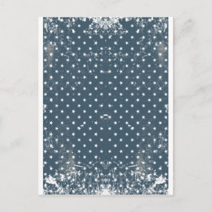 vertical american flag postcard