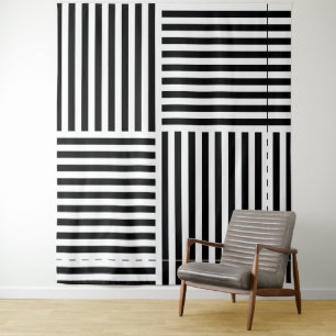 Vertical And Horizontal Stripes Tapestry