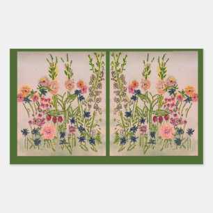 Vertical Arrangement Rectangular Sticker