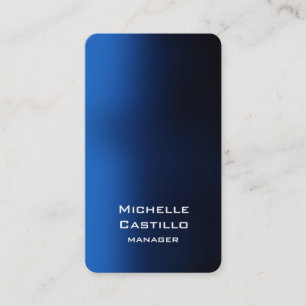 Vertical Artistic Blue Unique Design Business Card