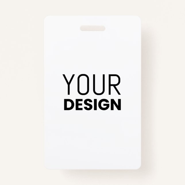 Vertical Badge ID Badge (Front)