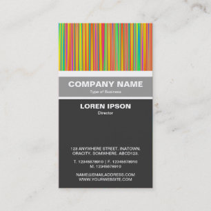 Vertical Banded - Abstract 120716(010) Business Card