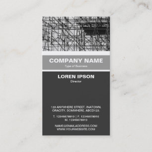 Vertical Banded - Scaffolding Business Card