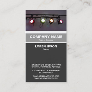 Vertical Banded - Spotlights Business Card