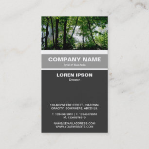 Vertical Banded - Trees near a River Business Card