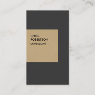 Vertical Beige Grey Unique Business Card